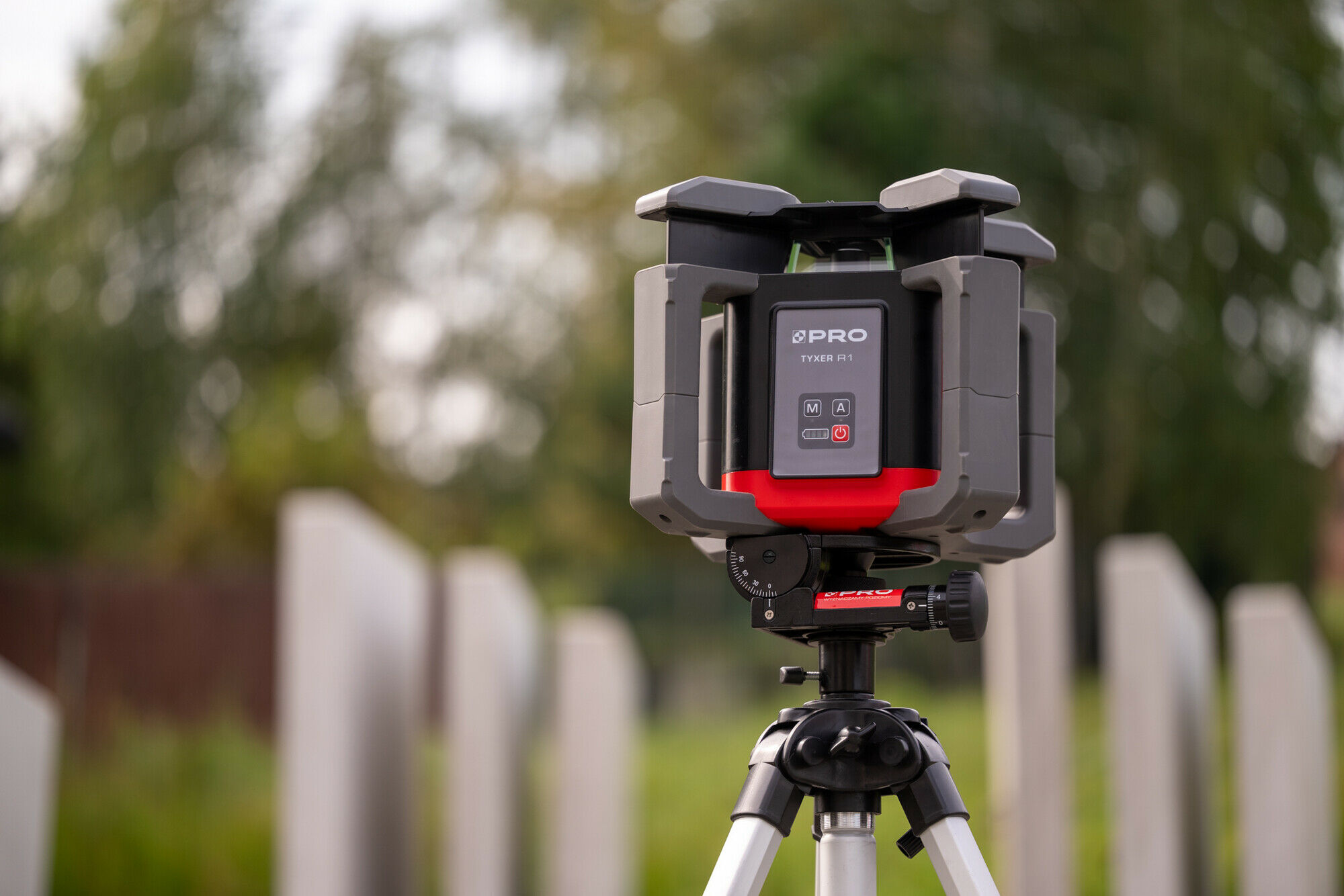 Laserowy Niwelator Rotacyjny TYXER R1 (czerwona wiązka) PRO - obrazek 7