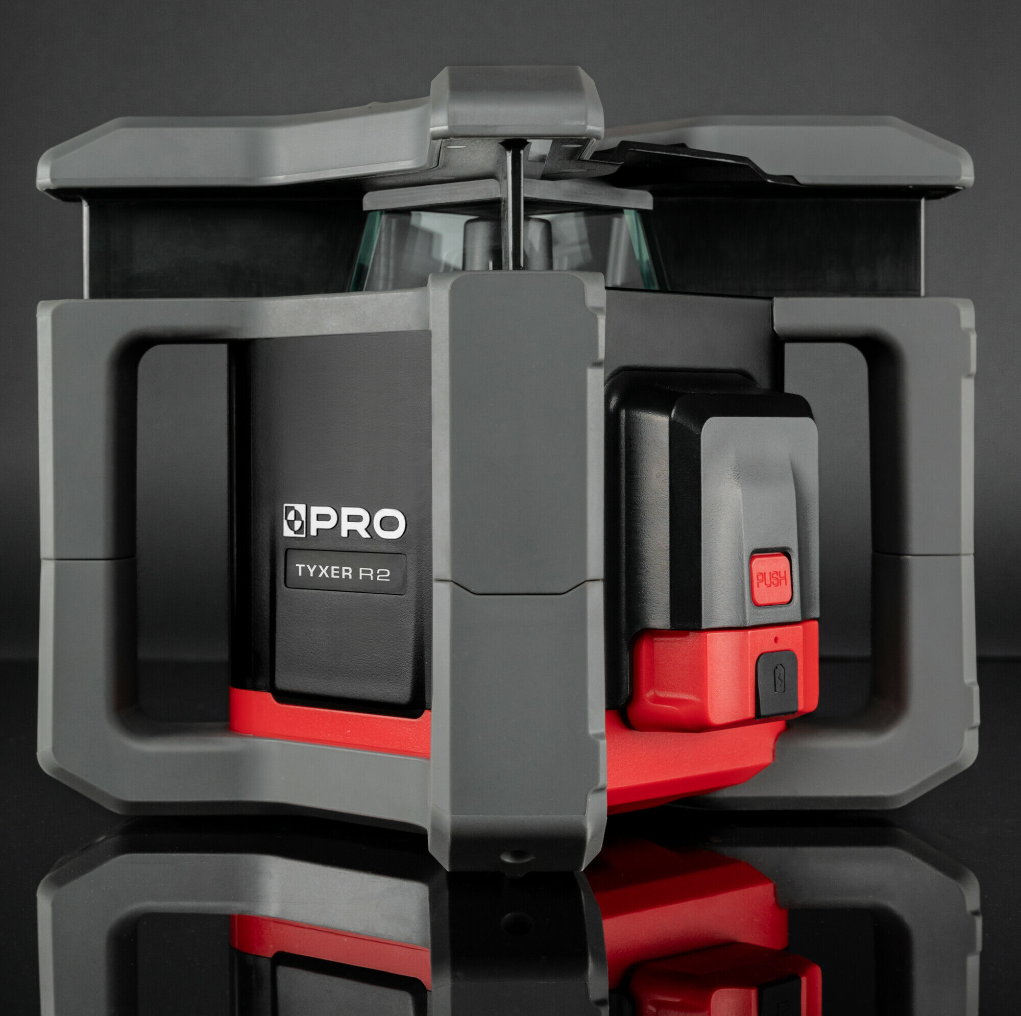 Laserowy Niwelator Rotacyjny TYXER R2 Digital-mm (czerwona wiązka, detektor mm) PRO - obrazek 7