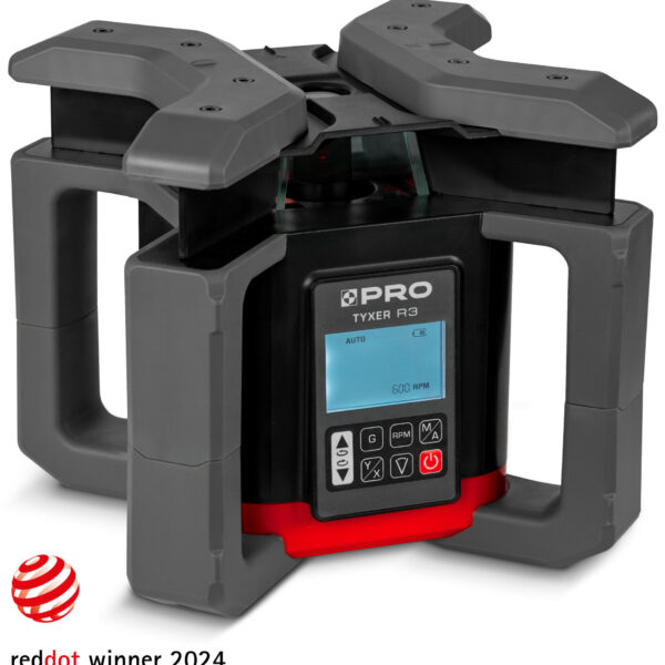 Laserowy Niwelator Rotacyjny TYXER R3 (cyfrowy, czerwona wiązka) PRO-L1324