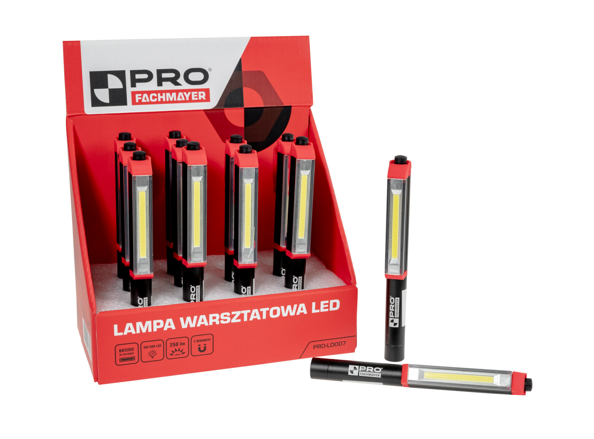 LATARKA LED PEN+2xMAGNETS 200LM OS-LFL-007 - obrazek 4