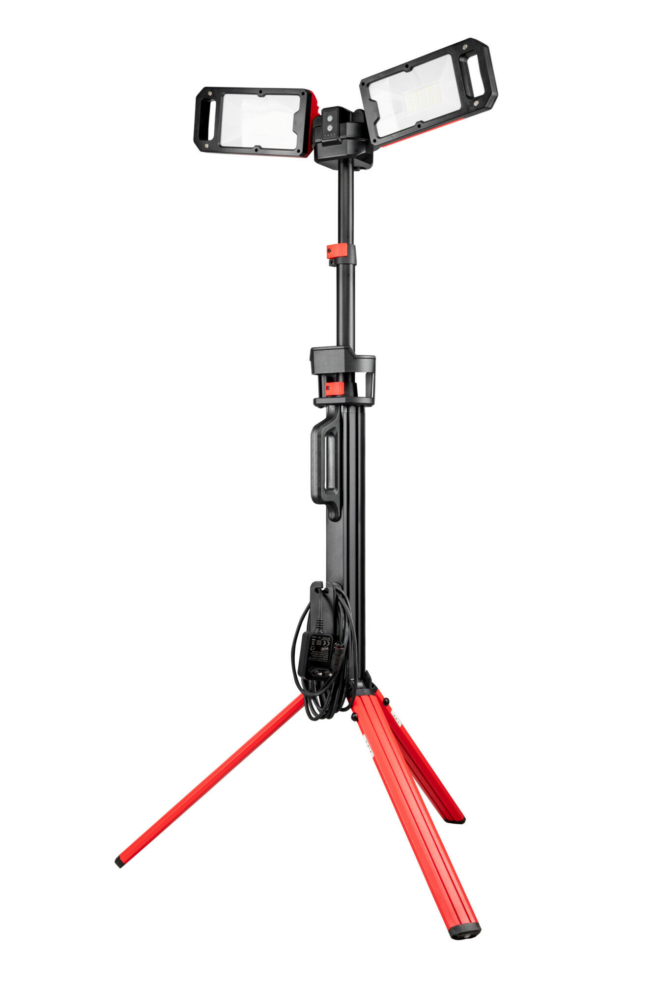 REFLEKTOR LED STOJĄCY, SKŁADANY AKUMULATOR LI-ION 5000LM 2x25W