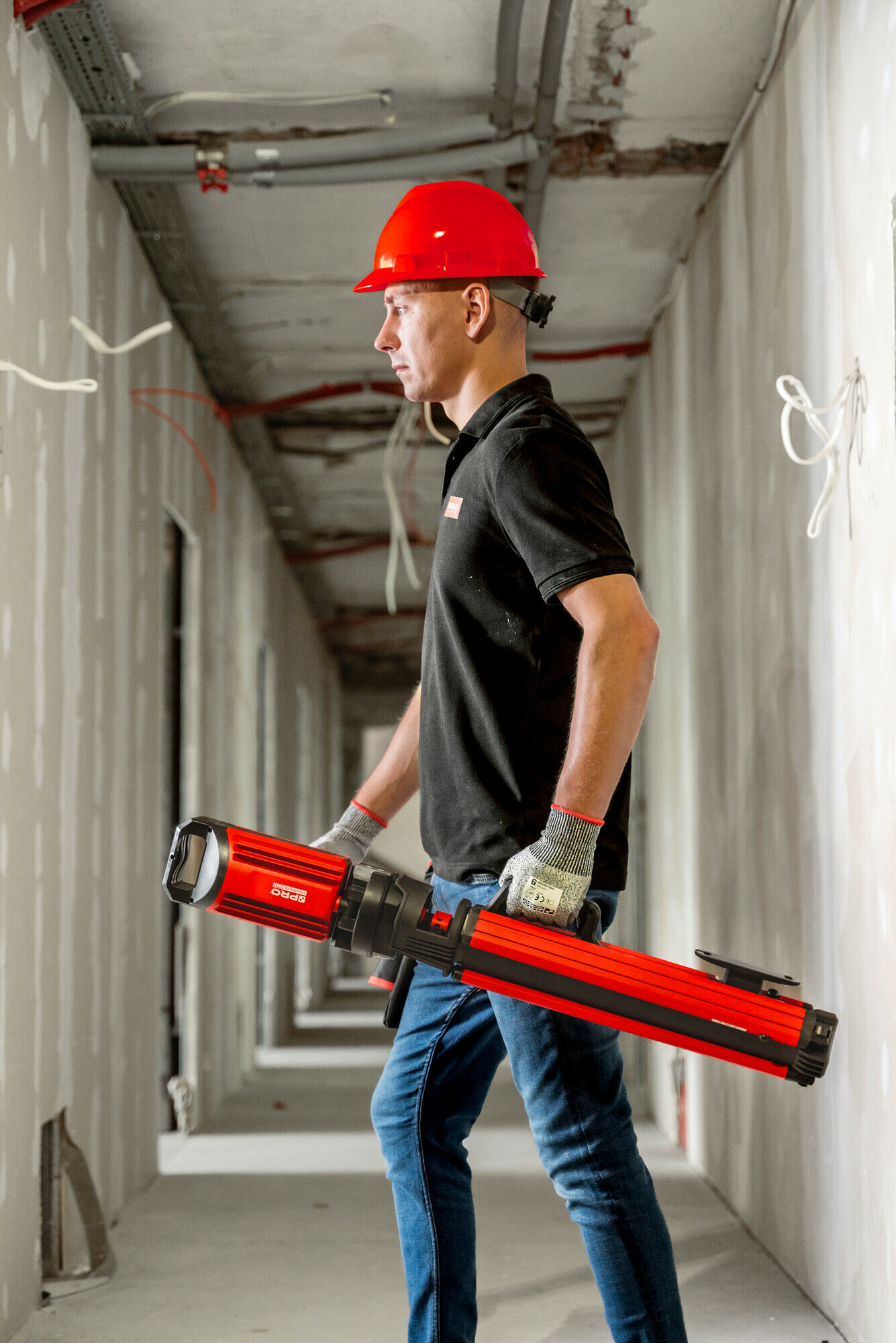 REFLEKTOR LED STOJĄCY, SKŁADANY AKUMULATOR LI-ION 5000LM 2x25W - obrazek 6