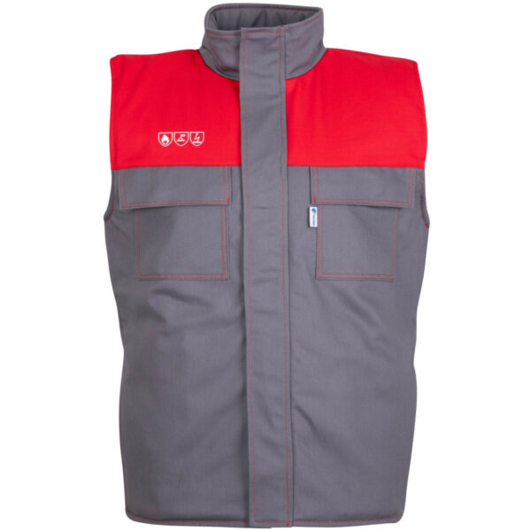 Kamizelka ocieplana KOLPEO DUO 2w1 antyelektrostatyczna trudnopalna dla spawaczy