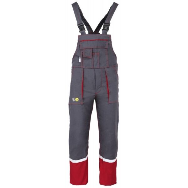 Spodnie ogrodniczki ocieplane antyelektrostatyczne ESD PANTHER GRZMOT DUO