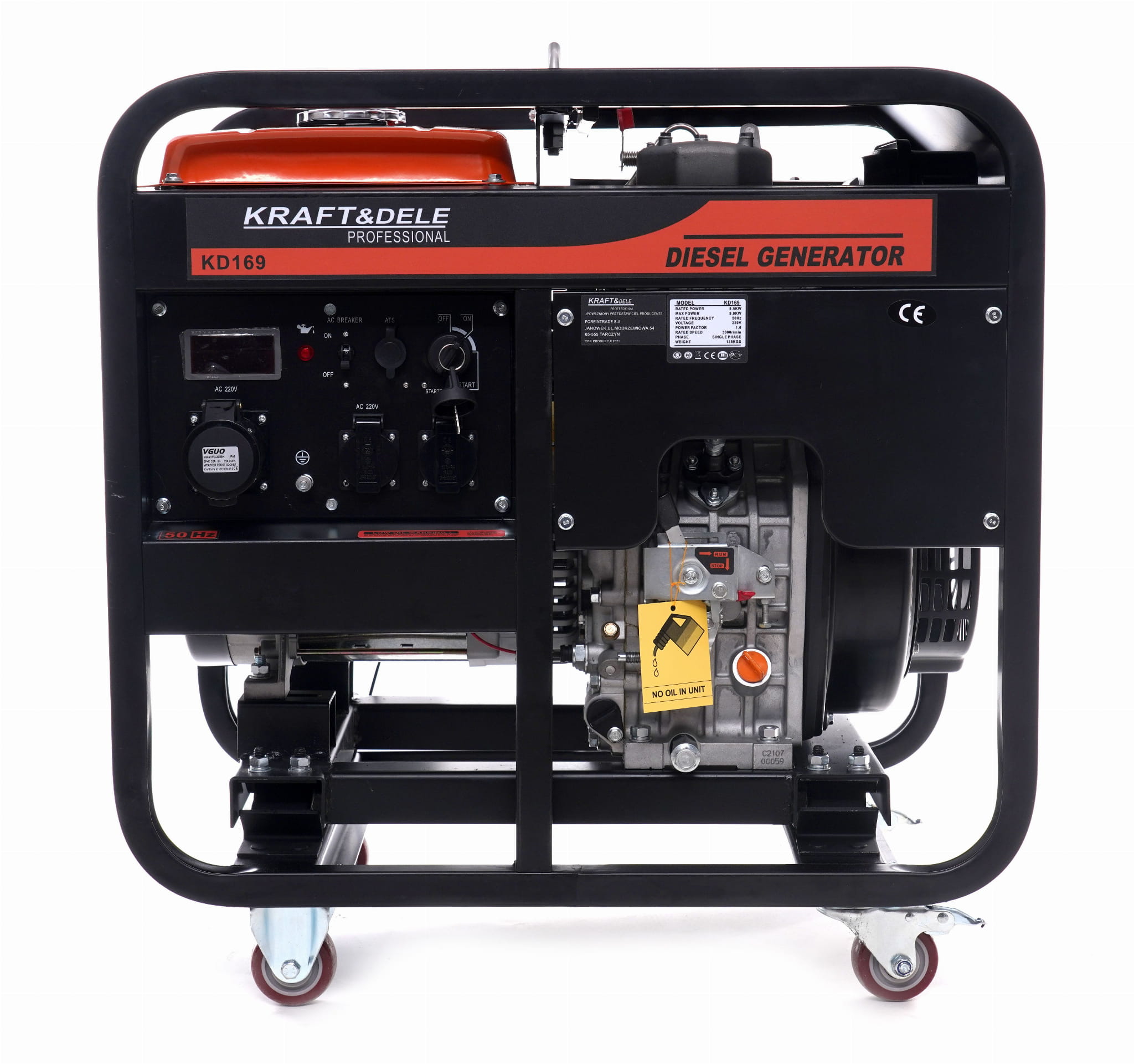 Agregat prądotwórczy 9kW 230V KD169 - obrazek 10