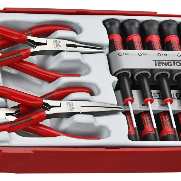 16-elementowy zestaw wkrętaków precyzyjnych i szczypiec Teng Tools TTMI16