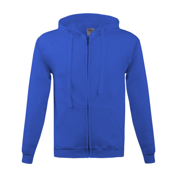 BLUZA Z KAPTUREM ZAPINANA 280G NIEBIESKA