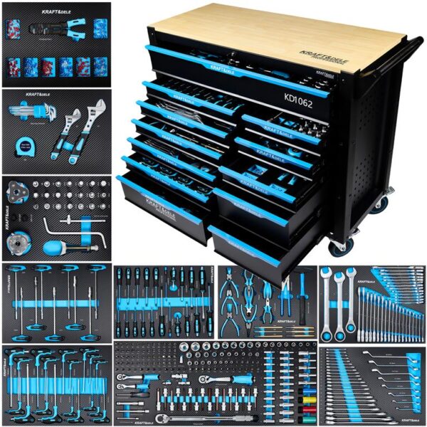 SZAFKA NARZĘDZIOWA WARSZTATOWA 501EL. KD1062 DUŻO NARZĘDZI
