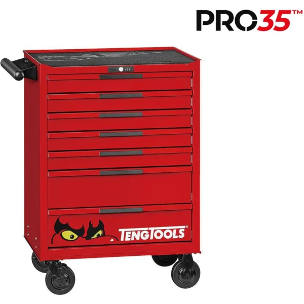 Wózek narzędziowy TKW26R628T TengTools 26" PRO35™ wraz z zestawem narzędzi 628 elementów