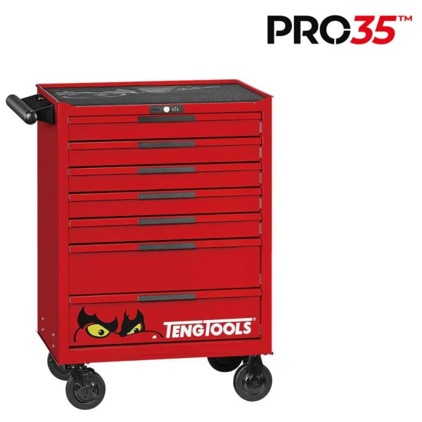 Wózek narzędziowy TengTools TKW26R278F PRO35TM wraz z zestawem narzędzi - 278 elementów