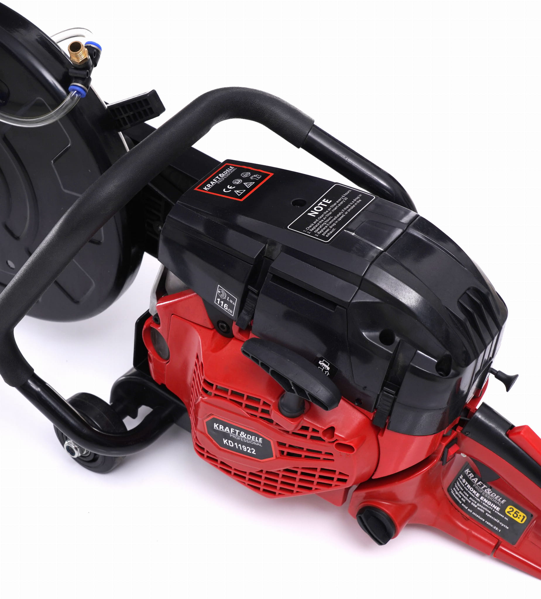 Piła spalinowa do betonu/ asfaltu 2,4kW / 300mm / 12" KD11922 - obrazek 8