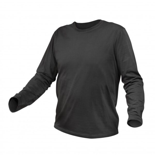koszulka dł. rękaw bawełniana grafitowa