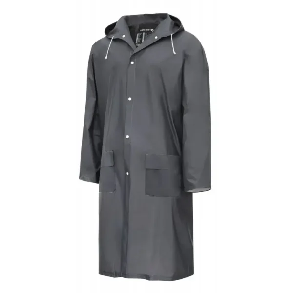 AUSSER płaszcz przeciwdeszczowy PVC ciemnoszary