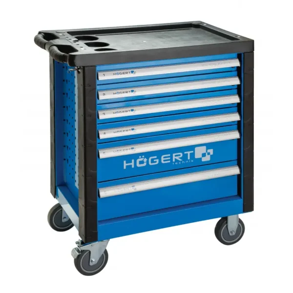 Profesjonalna szafka z narzędziami 214 elementów Hogert HT7G056