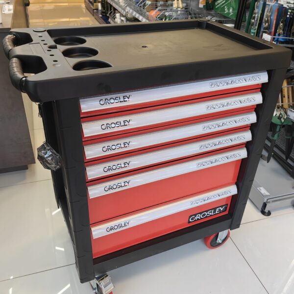 Wózek warsztatowy 6 szuflad z zestawem 156 narzędzi Grosley