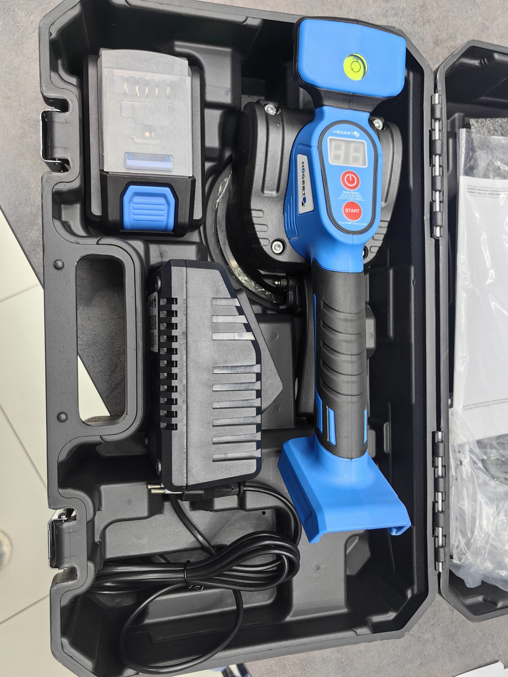 Profesjonalna przyssawka wibrująca do płytek Hogert - obrazek 3