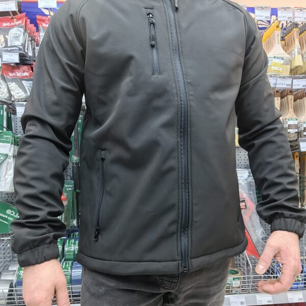 Kurtka softshell z kapturem czarna DITTER Hogert