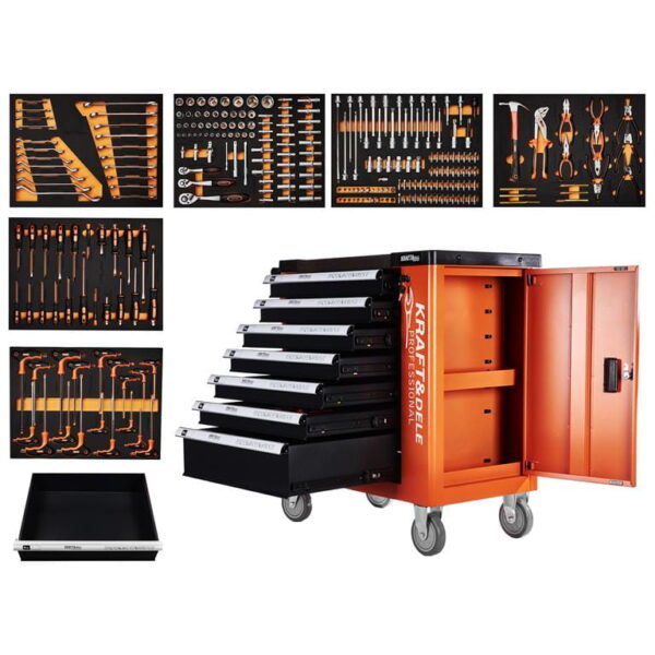 SZAFKA NARZĘDZIOWA WARSZTATOWA Z WYPOSARZENIEM 258EL. KD1067 wysyłka gratis!