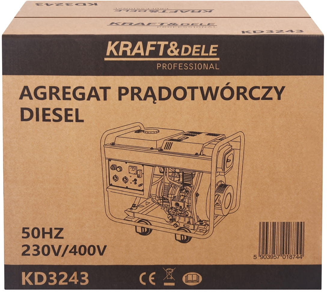 Agregat prądotwórczy DIESEL 7KW 230V/400V KD3243 - obrazek 30