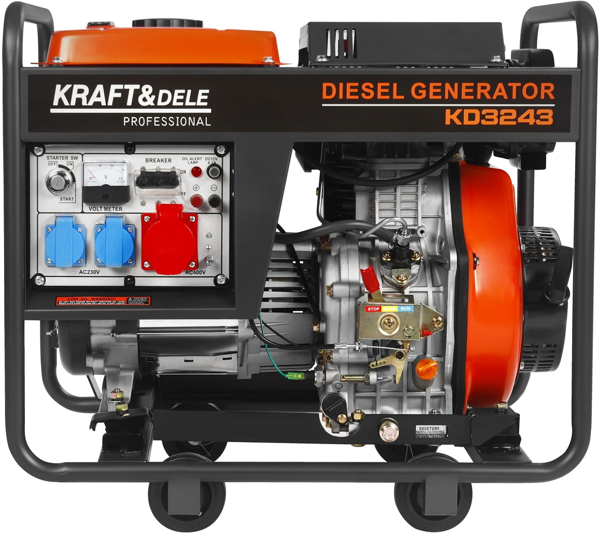 Agregat prądotwórczy DIESEL 7KW 230V/400V KD3243
