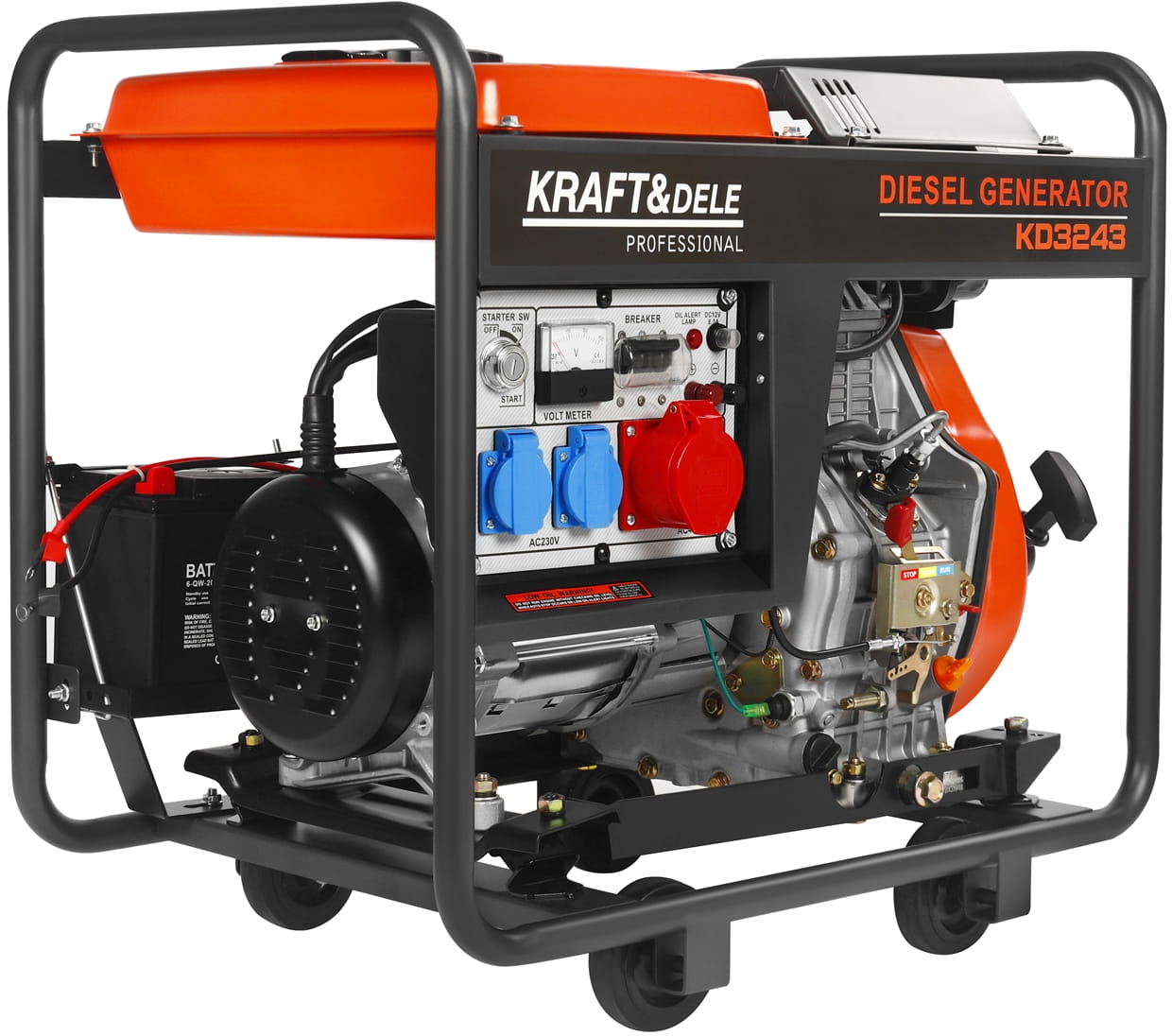 Agregat prądotwórczy DIESEL 7KW 230V/400V KD3243 - obrazek 12