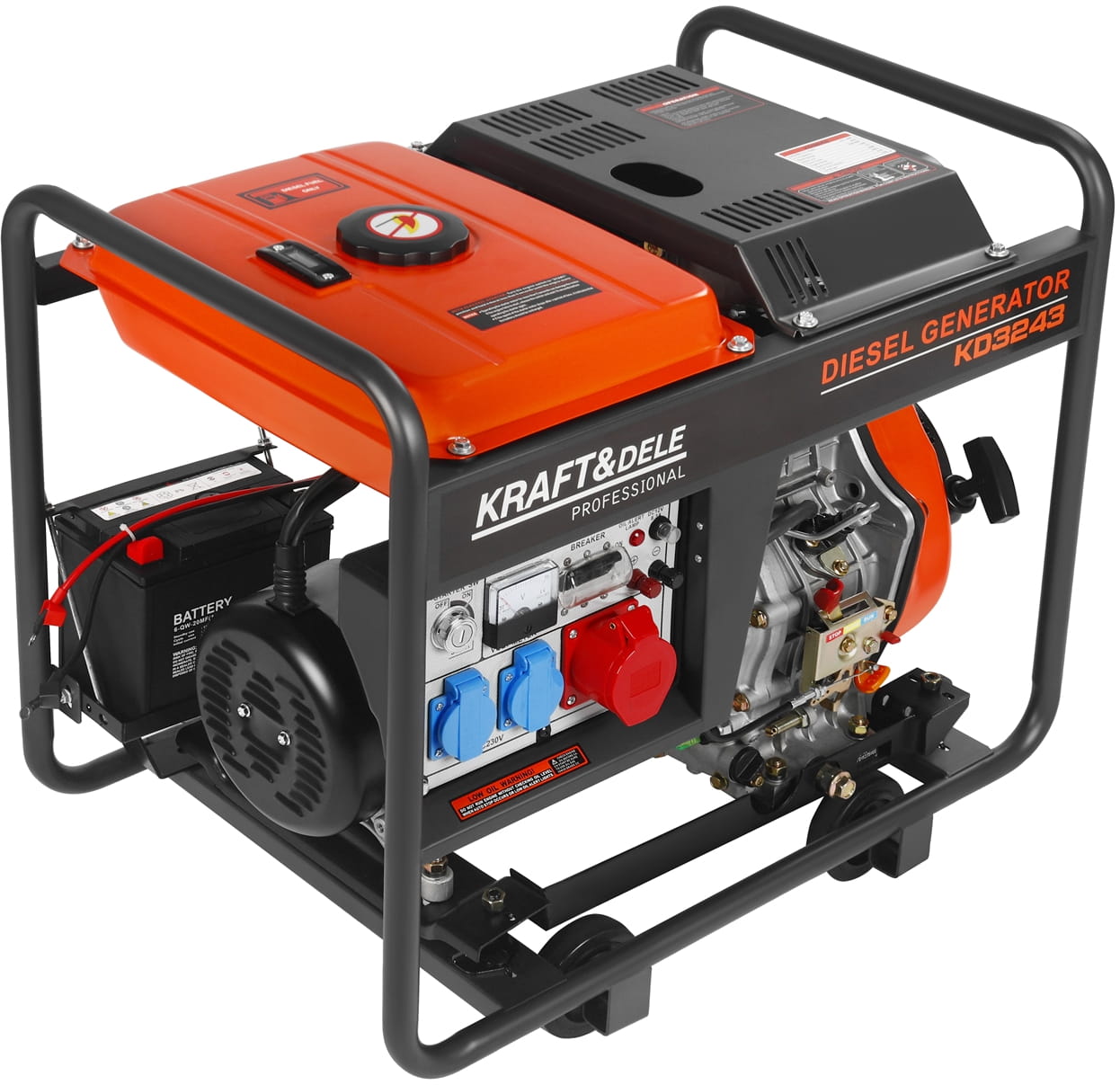 Agregat prądotwórczy DIESEL 7KW 230V/400V KD3243 - obrazek 15