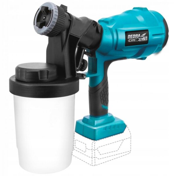 DEDRA Agregat Pistolet Malarski Malowania 5Ah SAS+
