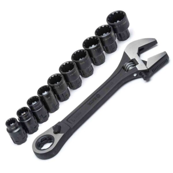 Sata Zestaw Klucz Nastawny 8" Z Grzechotką