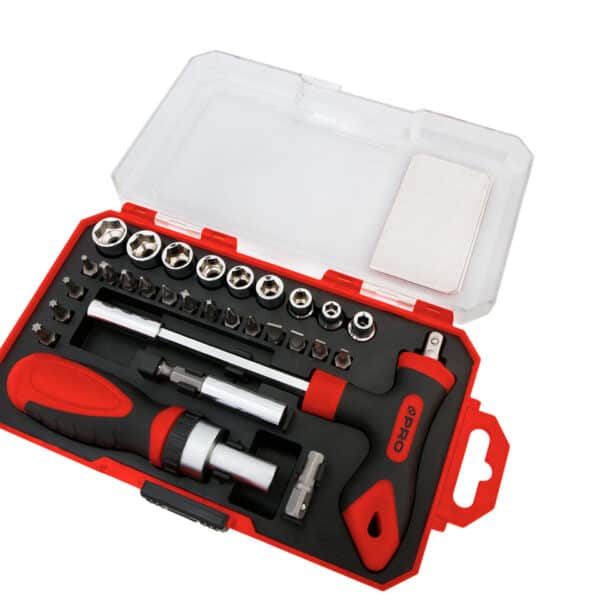 Zestaw wkrętaków, bitów i nasadek 29 szt.