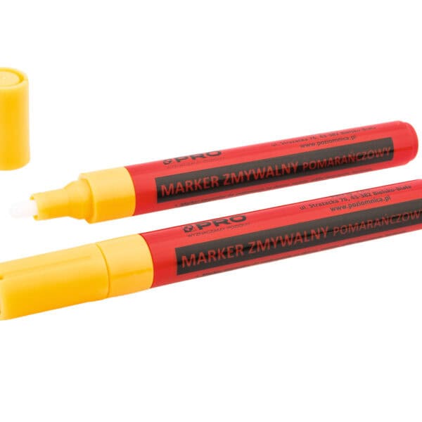 Marker zmywalny pomarańczowy okrągły końcówka 2-4 mm