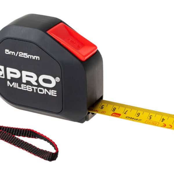 Miara zwijana Milestone, nylon, hamulec odwrotny, 5m