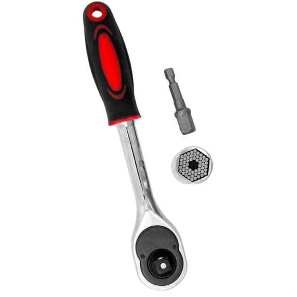 Klucz grzechotka REV z nasadką uniwersalną 7-19 mm