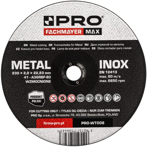 Tarcza do metalu - inox 41-230 x 2.0 x 22.23