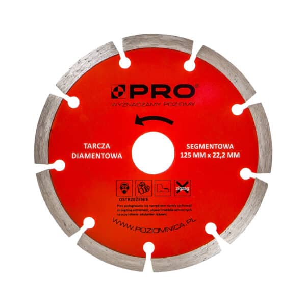 Tarcza diamentowa segmentowa 125 x 22.2 mm