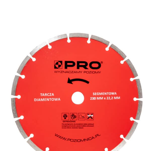 Tarcza diamentowa segmentowa 230 x 22.2 mm