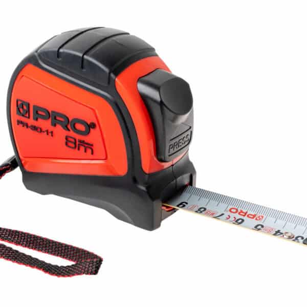 Miara zwijana PR-60-11, hamulec odwrotny, nylon, dwustronna, 8m/25mm