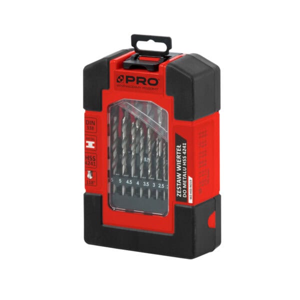 Zestaw wierteł do metalu HSS 4241 - 19 szt. 1-10 x 0,5 mm