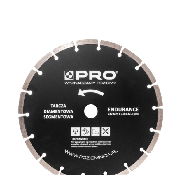Tarcza diamentowa segmentowa ENDURANCE 230 x 7 x 1.8 x 22.2 mm