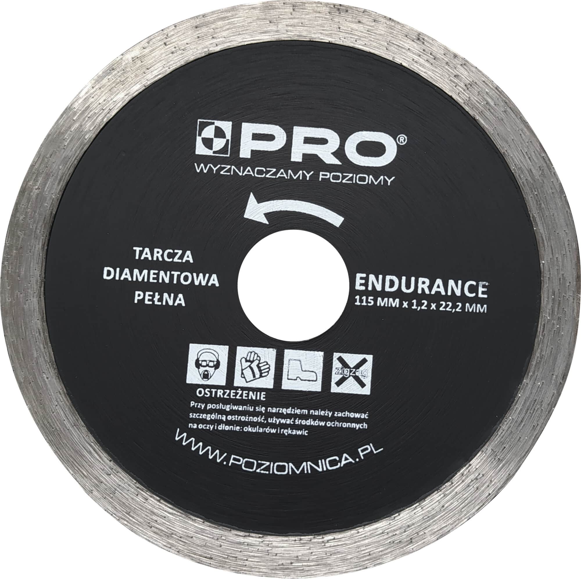 Tarcza diamentowa pełna ENDURANCE 115 x 7 x 1.2 x 22.2 mm 1 Tarcza diamentowa pełna ENDURANCE 115 x 7 x 1.2 x 22.2 mm