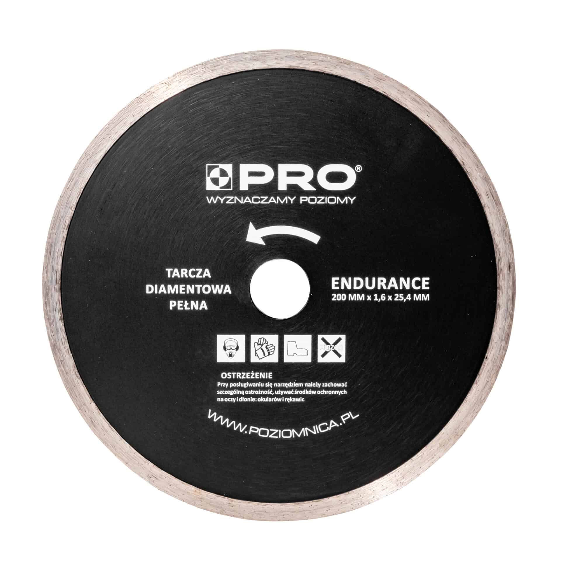 Tarcza diamentowa pełna ENDURANCE 200 x 7 x 1.6 x 25.4 mm 1 Tarcza diamentowa pełna ENDURANCE 200 x 7 x 1.6 x 25.4 mm