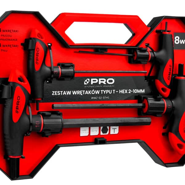 Zestaw wkrętaków typu T - HEX 2-10 mm