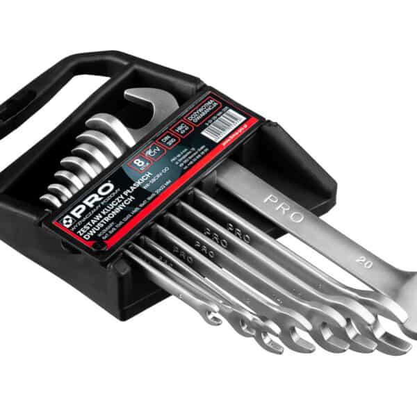 Zestaw kluczy płaskich dwustronnych  8 szt. CRV