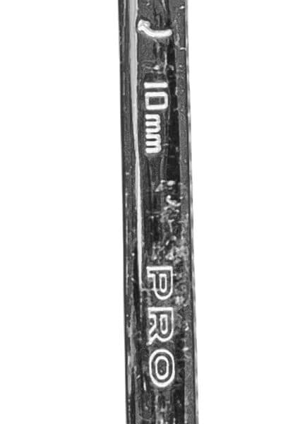 Klucz płaskooczkowy z grzechotką i przegubem 72t CrV 10 mm