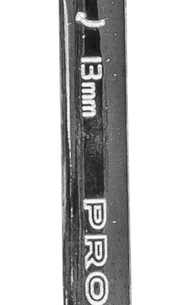 Klucz płaskooczkowy z grzechotką i przegubem 72t CrV 13 mm