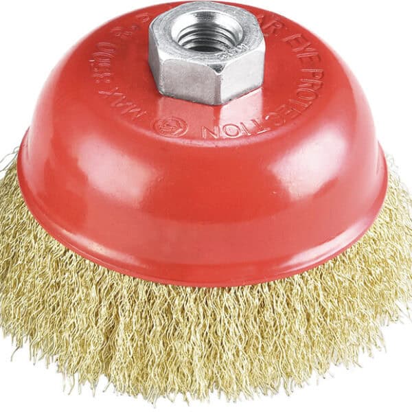 Szczotka czołowa drut falisty uchwyt M14, rozm. 60 mm