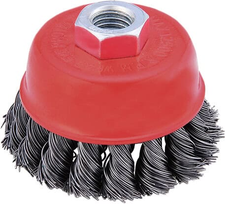 Szczotka czołowa drut skręcany uchwyt M14, 100 mm