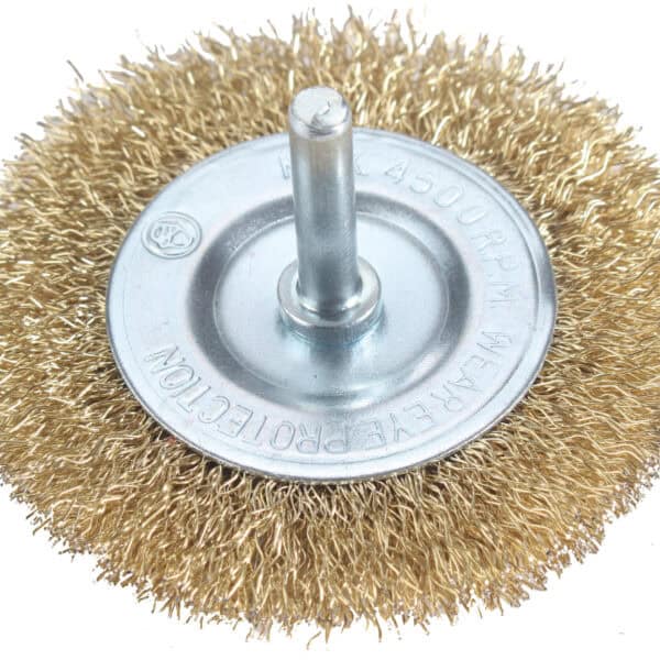 Szczotka tarczowa drut falisty uchwyt 6 mm rozm. 60 mm