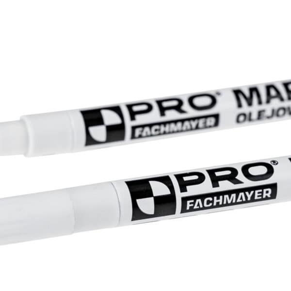 Marker olejowy biały display 12 sztuk