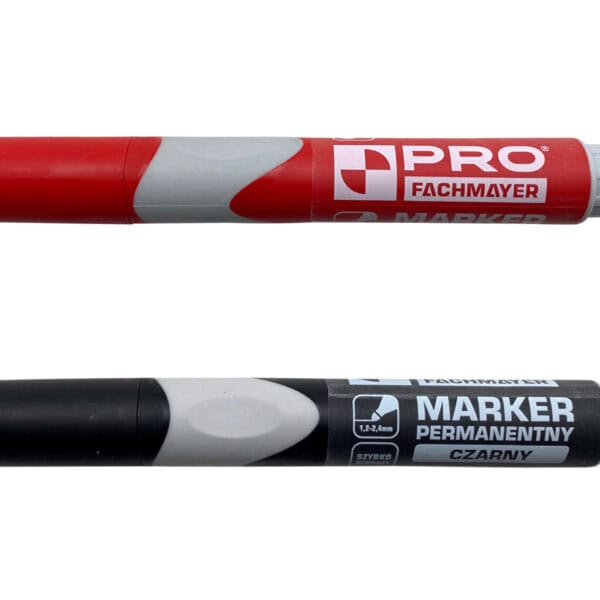 Markery permanentne mix czarne/ czerwone display 36 szt.