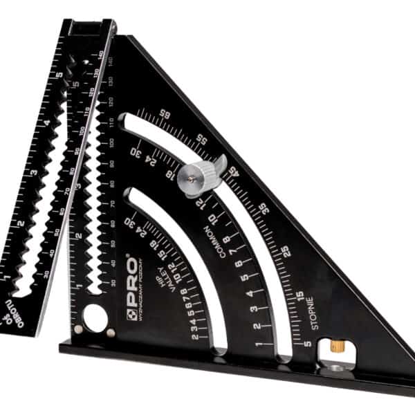 Kątownik stolarski rozkładany z podstawą i kątomierzem